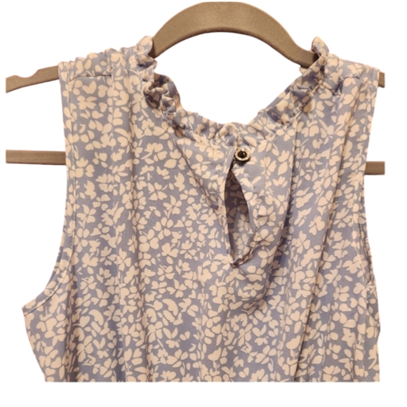 Blue dress with white pattern - Picture 4 of 5